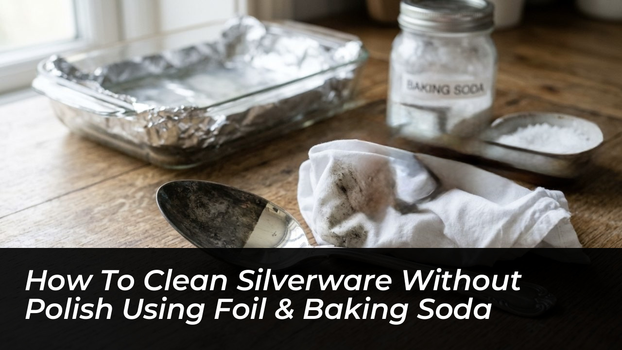 how to clean silverware without polish using foil baking soda
