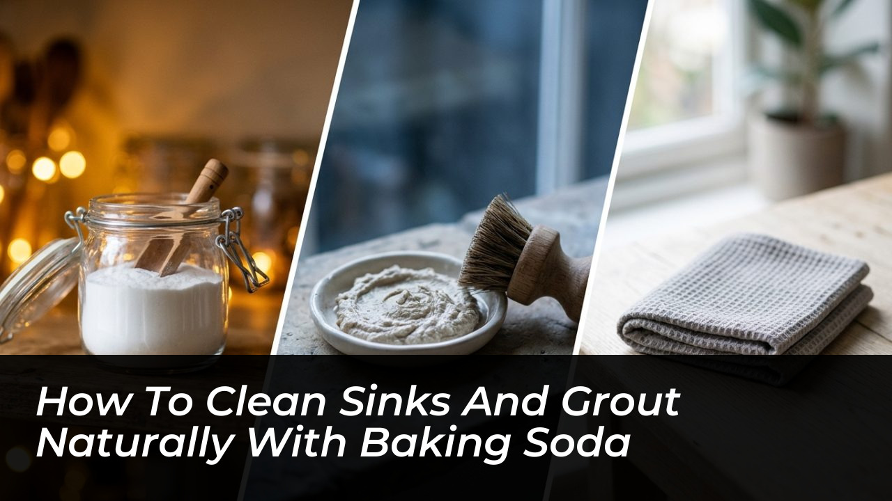 how to clean sinks and grout naturally with baking soda 4Dj5
