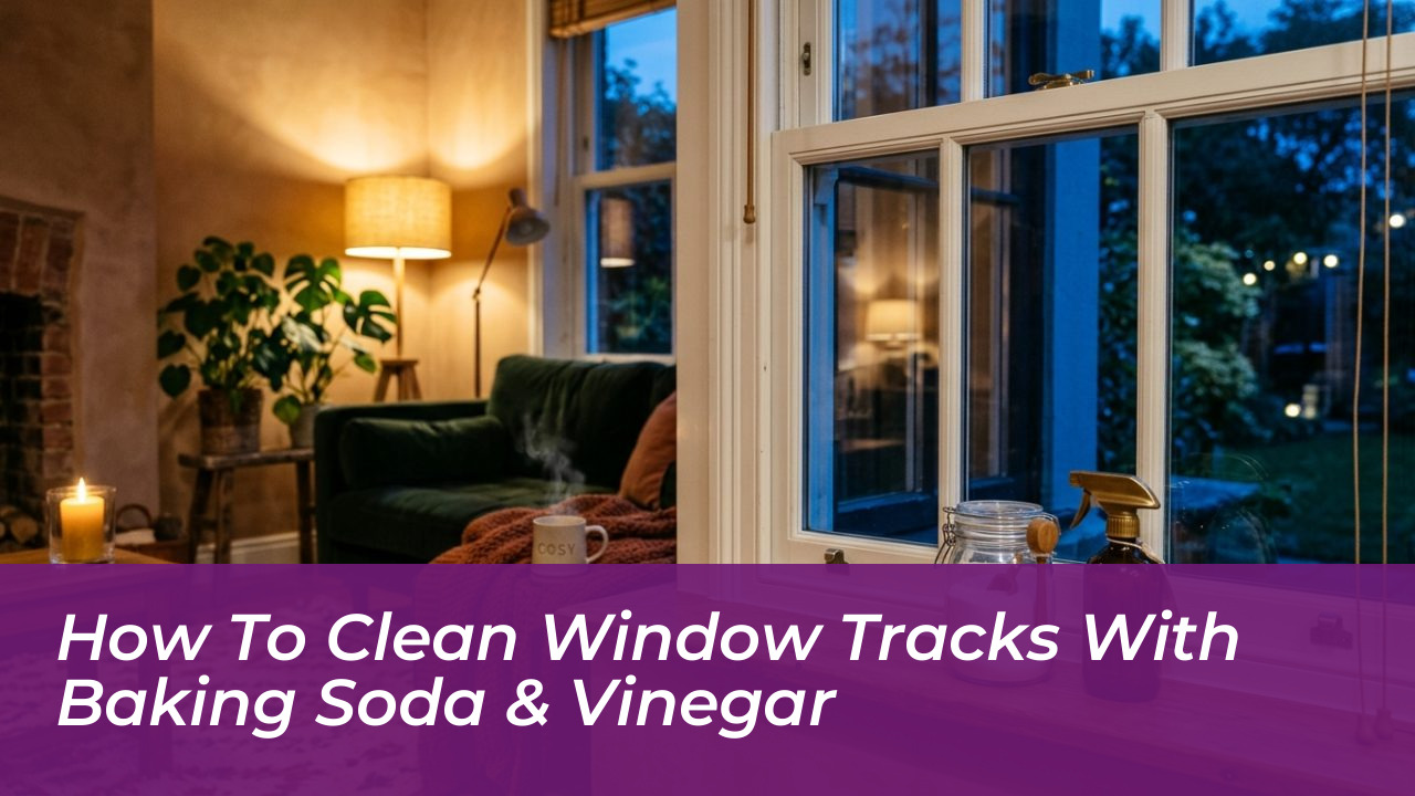 how to clean window tracks with baking soda vinegar 0ycD