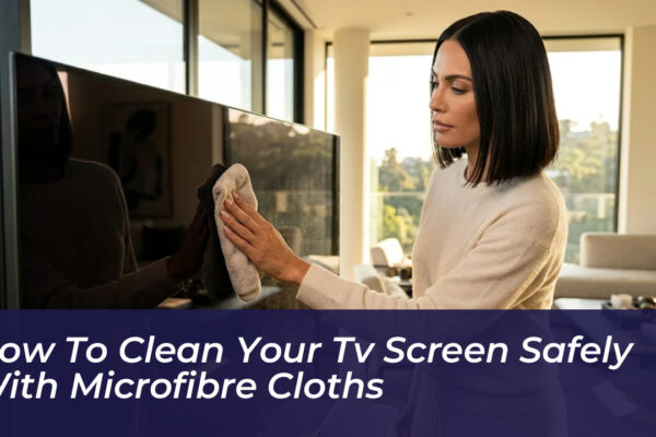 how to clean your tv screen safely with microfibre cloths ZD6C