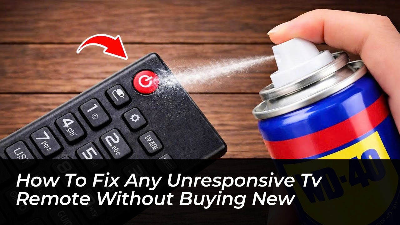 how to fix any unresponsive tv remote without buying new qj5n