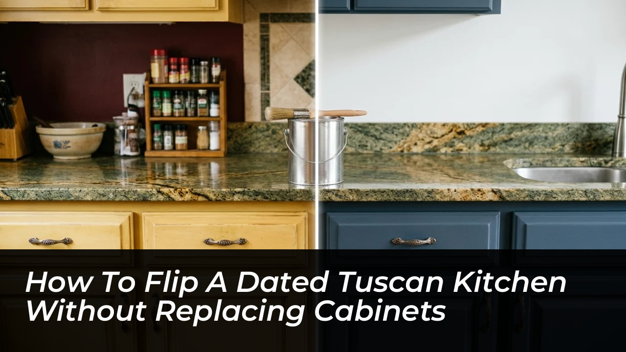 how to flip a dated tuscan kitchen without replacing cabinets hfsn