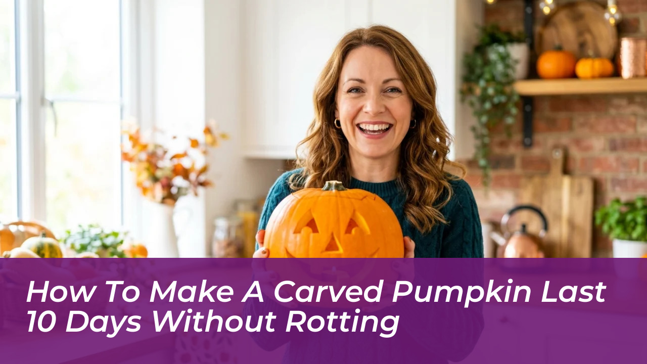 how to make a carved pumpkin last 10 days without rotting GDYz