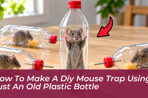 how to make a diy mouse trap using just an old plastic bottle ZI10