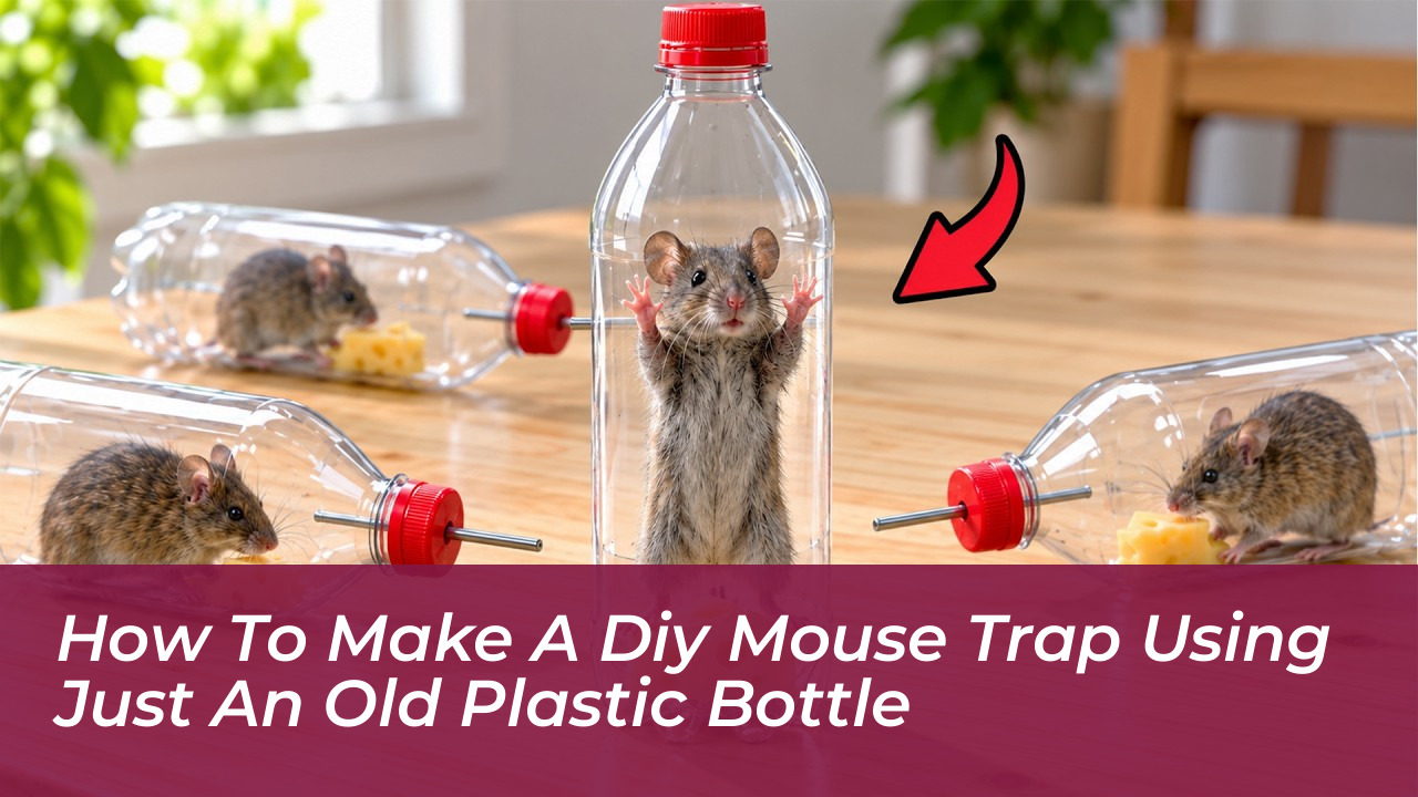 how to make a diy mouse trap using just an old plastic bottle ZI10