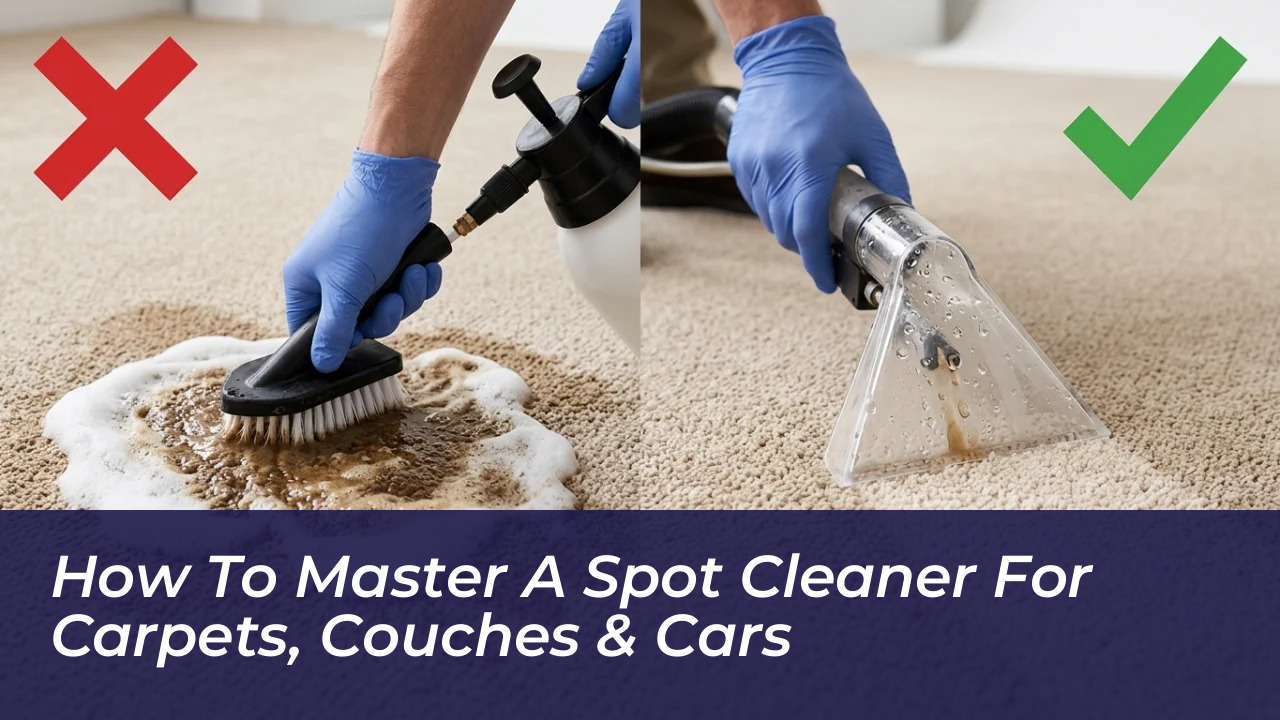 how to master a spot cleaner for carpets couches cars JcO5