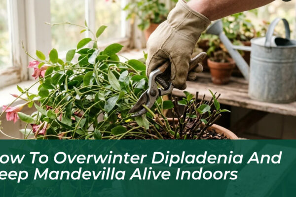 how to overwinter dipladenia and keep mandevilla alive indoors 7B5l