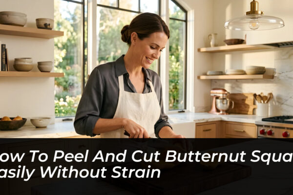 how to peel and cut butternut squash easily without strain S5Hl