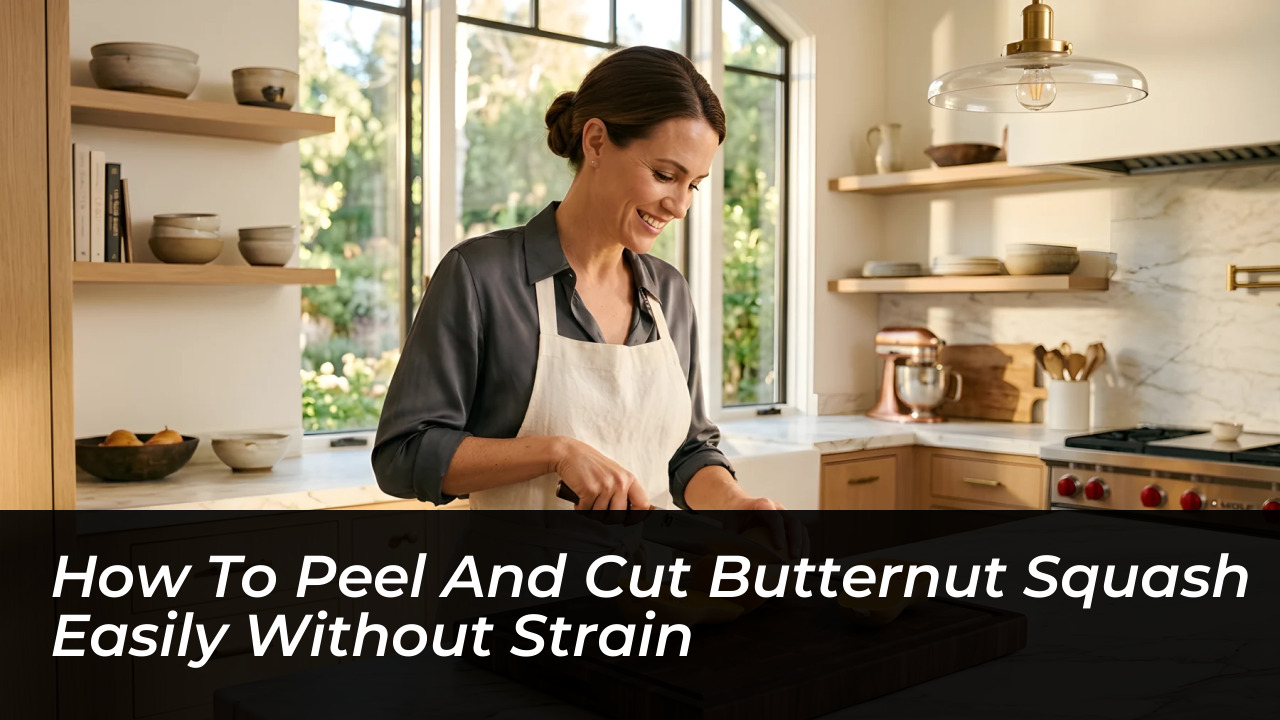 how to peel and cut butternut squash easily without strain S5Hl