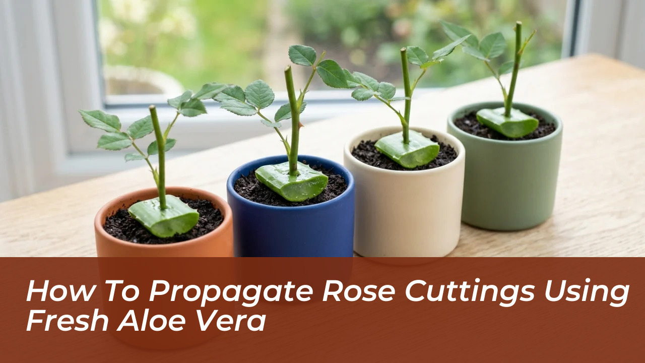 how to propagate rose cuttings using fresh aloe vera KvYA