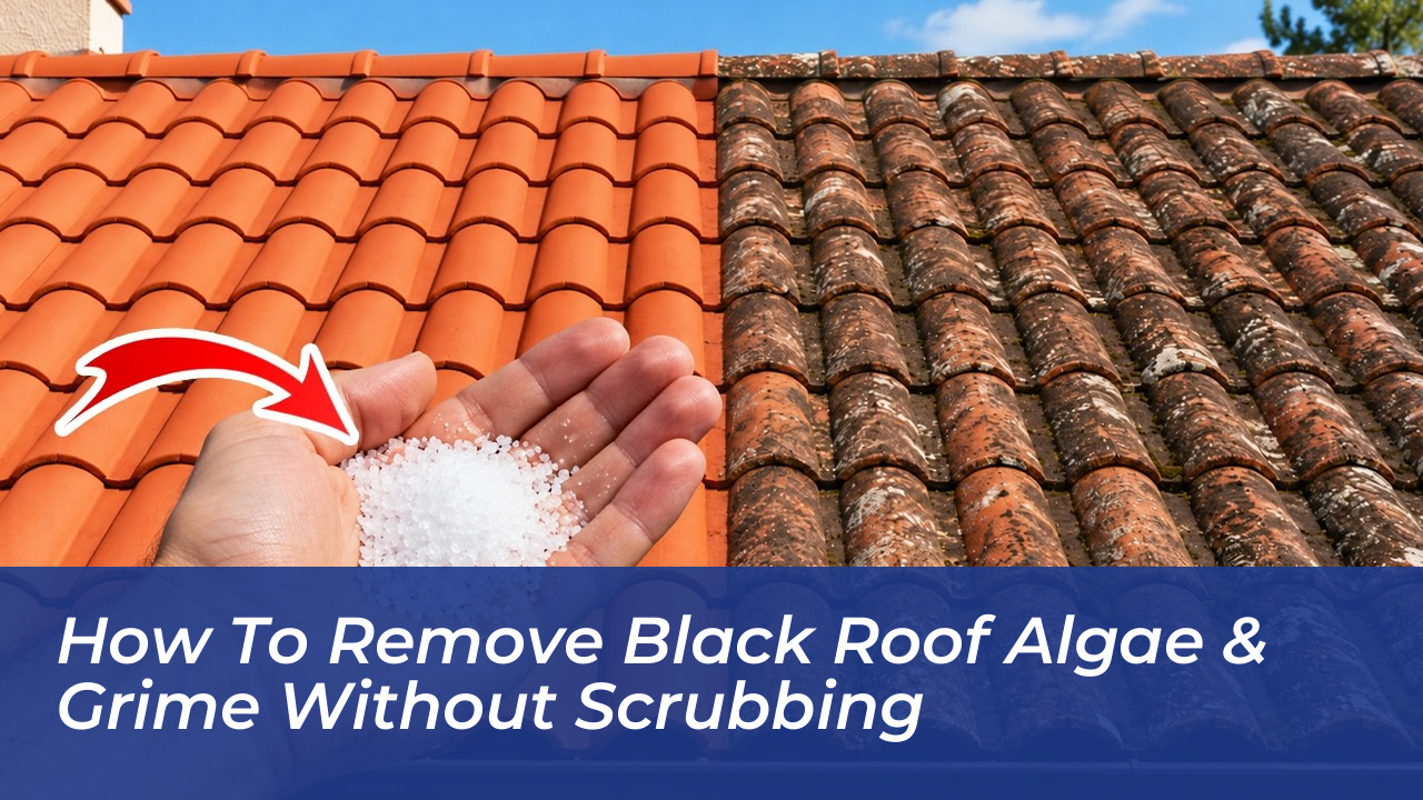 how to remove black roof algae grime without scrubbing 9PkI