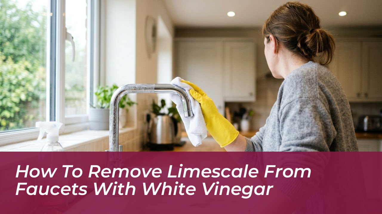 how to remove limescale from faucets with white vinegar O8UC