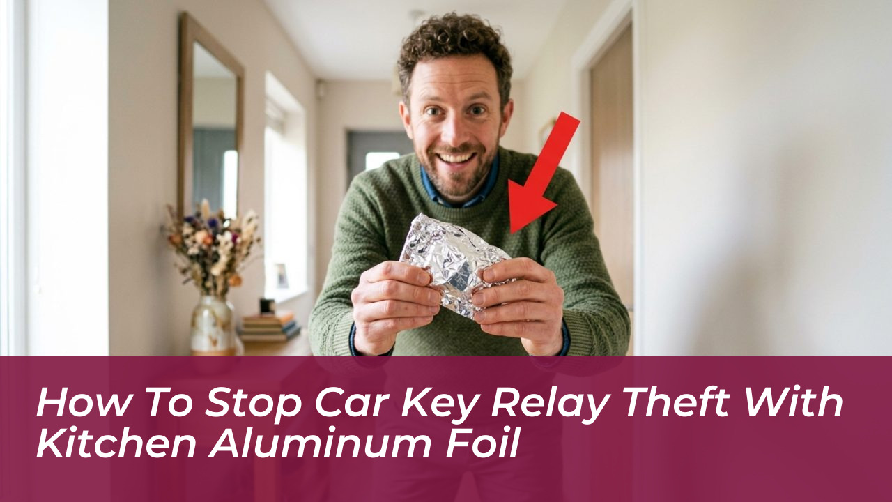how to stop car key relay theft with kitchen aluminum foil 6v1G