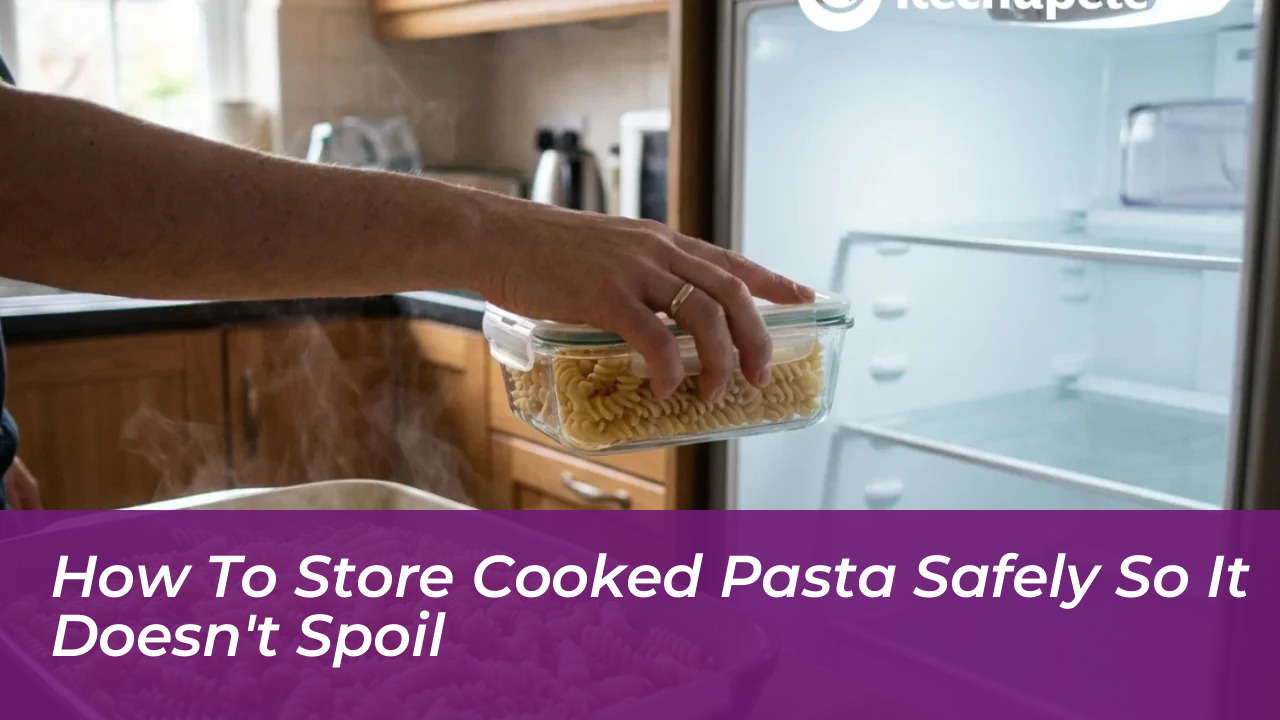 how to store cooked pasta safely so it doesnt spoil qGAE