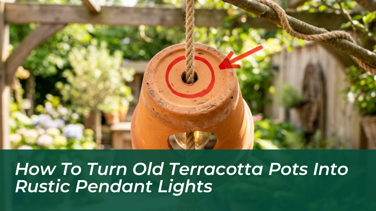 how to turn old terracotta pots into rustic pendant lights 74wV