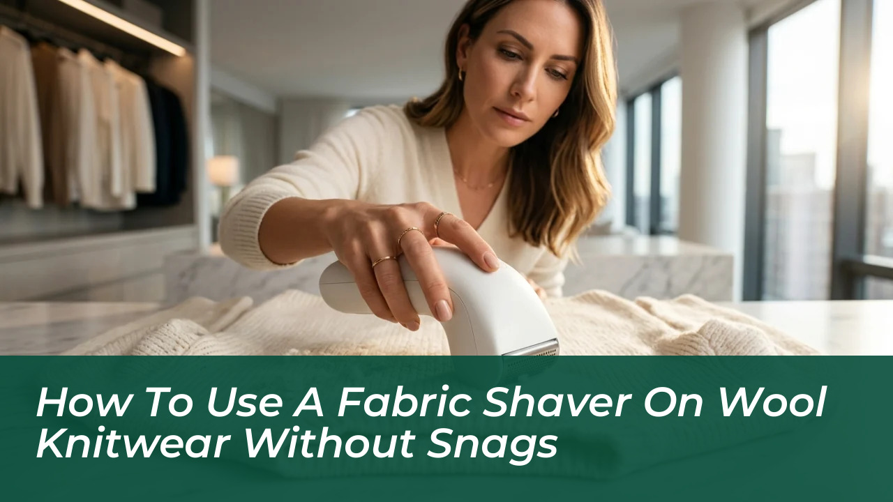 how to use a fabric shaver on wool knitwear without snags