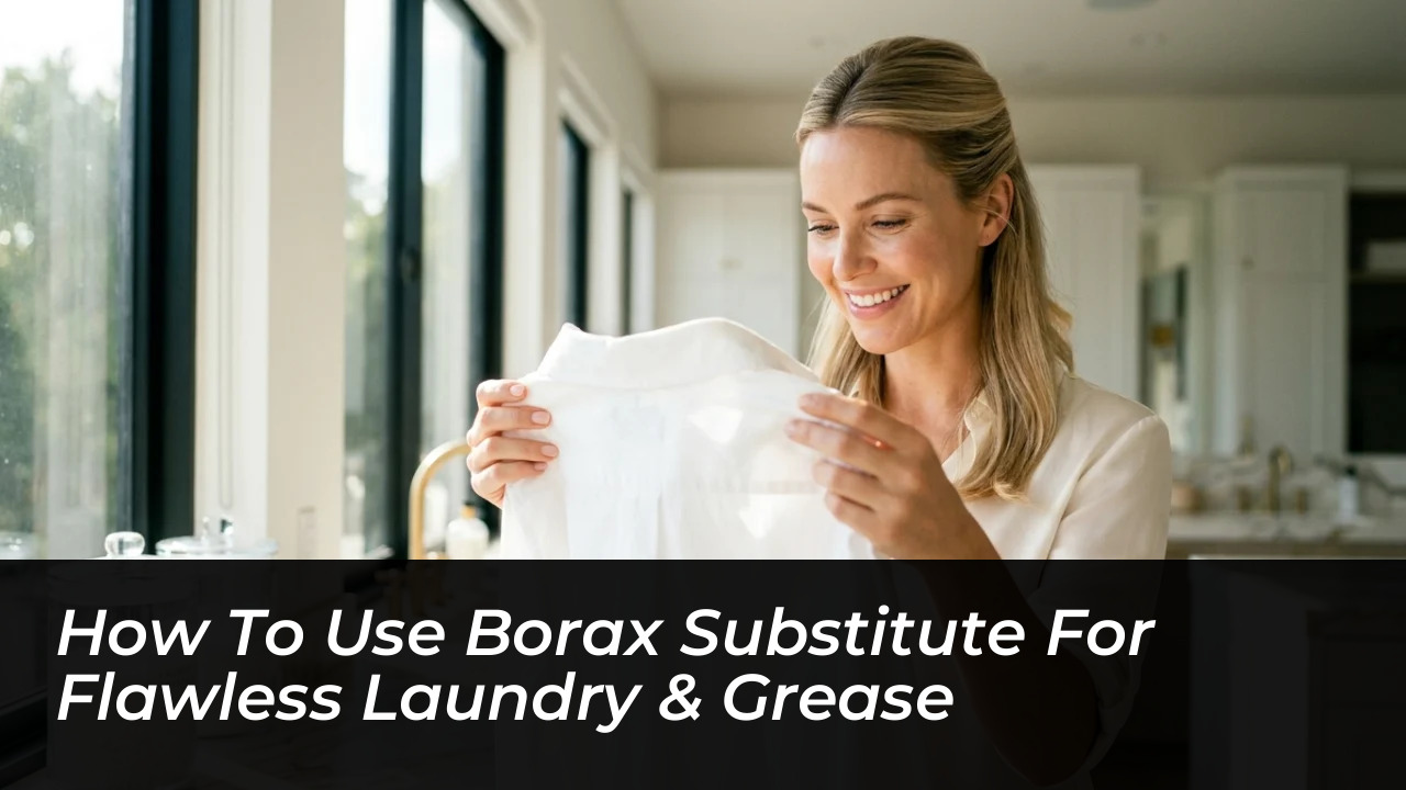 how to use borax substitute for flawless laundry grease sB15
