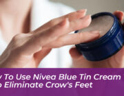 how to use nivea blue tin cream to help eliminate crows feet IQMd