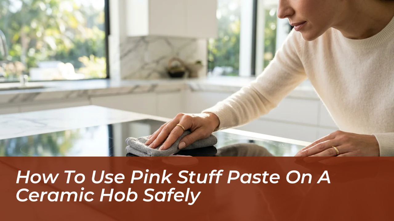 how to use pink stuff paste on a ceramic hob safely