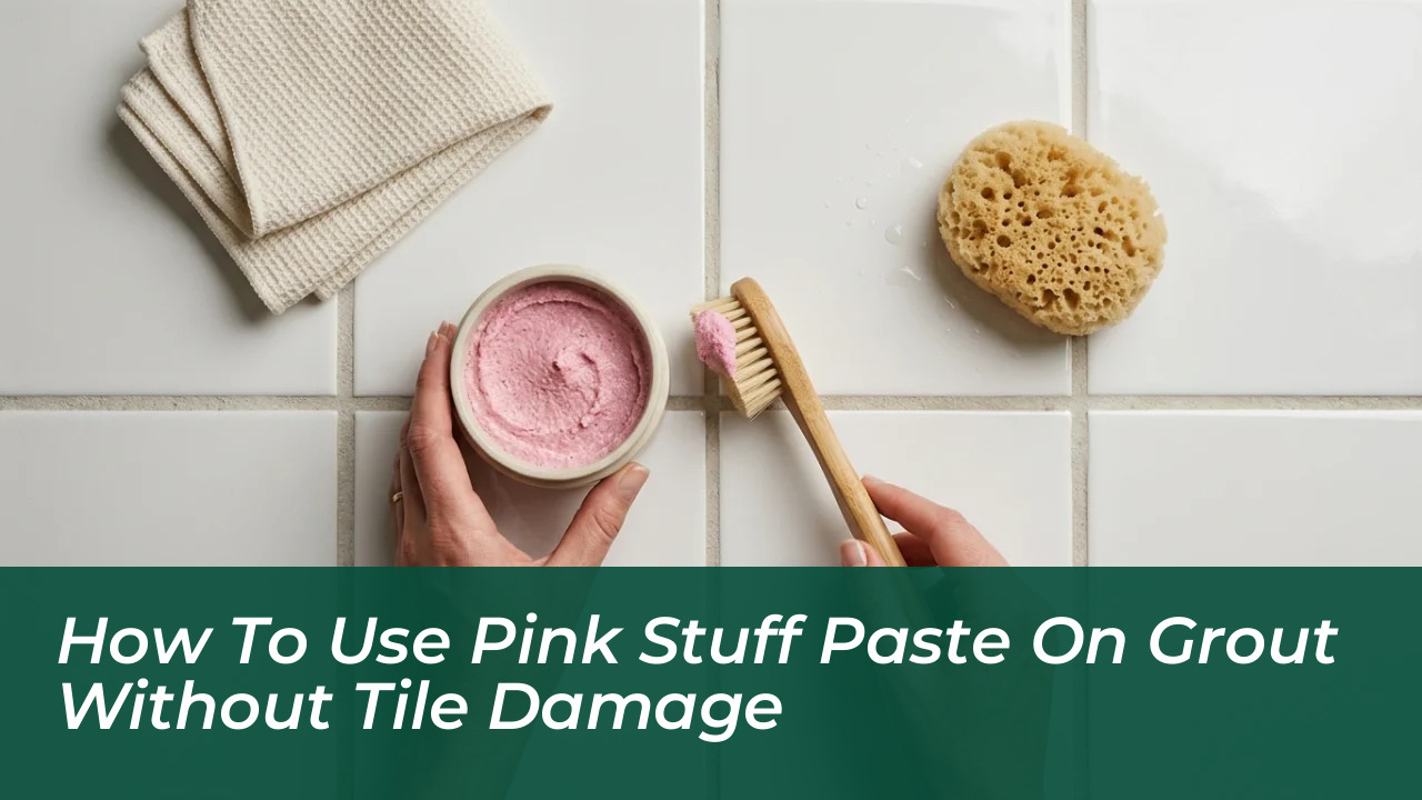 how to use pink stuff paste on grout without tile damage Esc7
