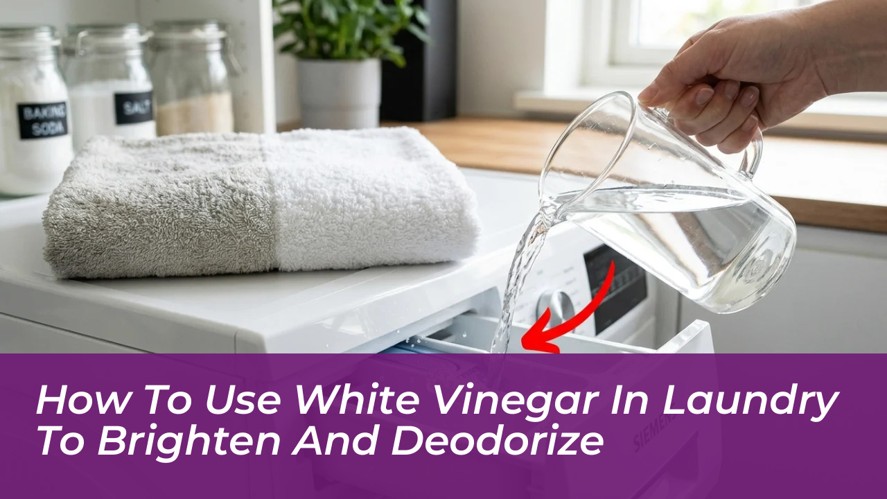 how to use white vinegar in laundry to brighten and deodorize RM4m