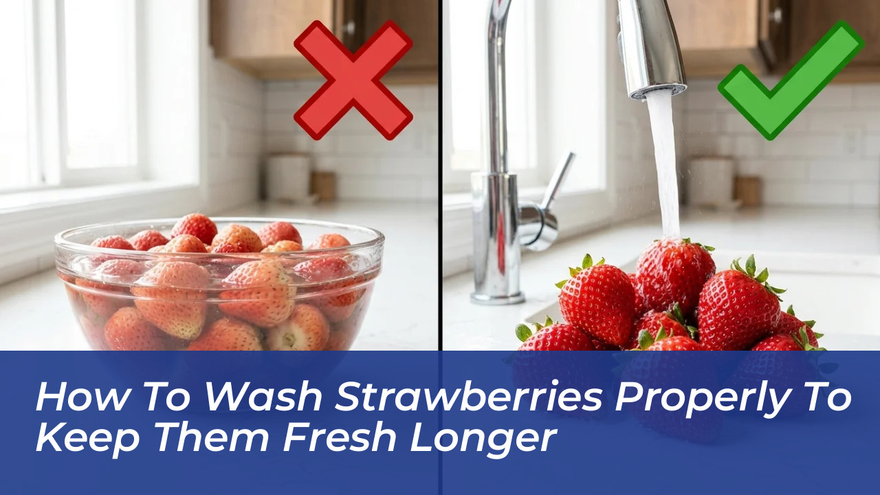 how to wash strawberries properly to keep them fresh longer Su75