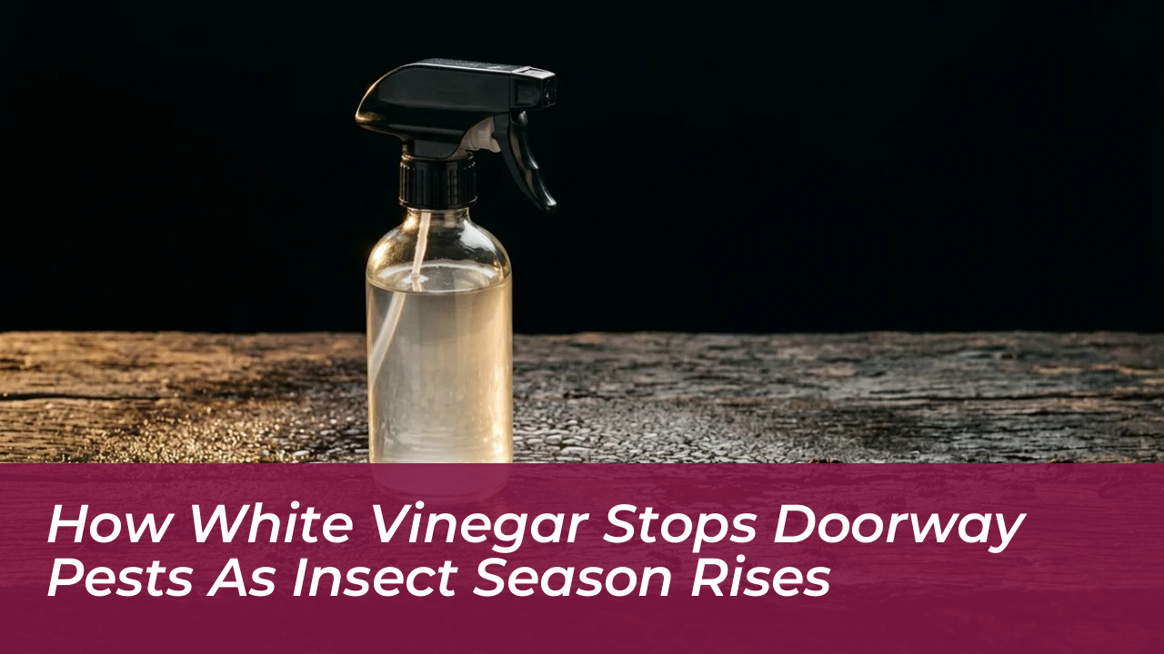 how white vinegar stops doorway pests as insect season rises hamF