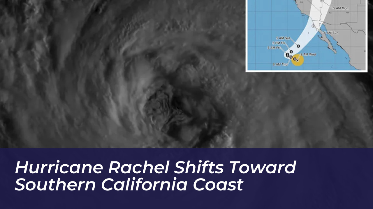 hurricane rachel shifts toward southern california coast FPq4