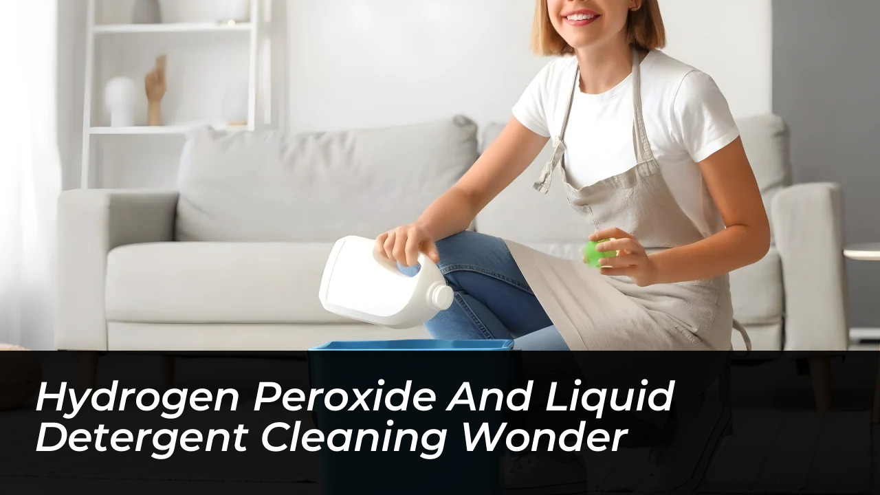 hydrogen peroxide and liquid detergent cleaning wonder cznE