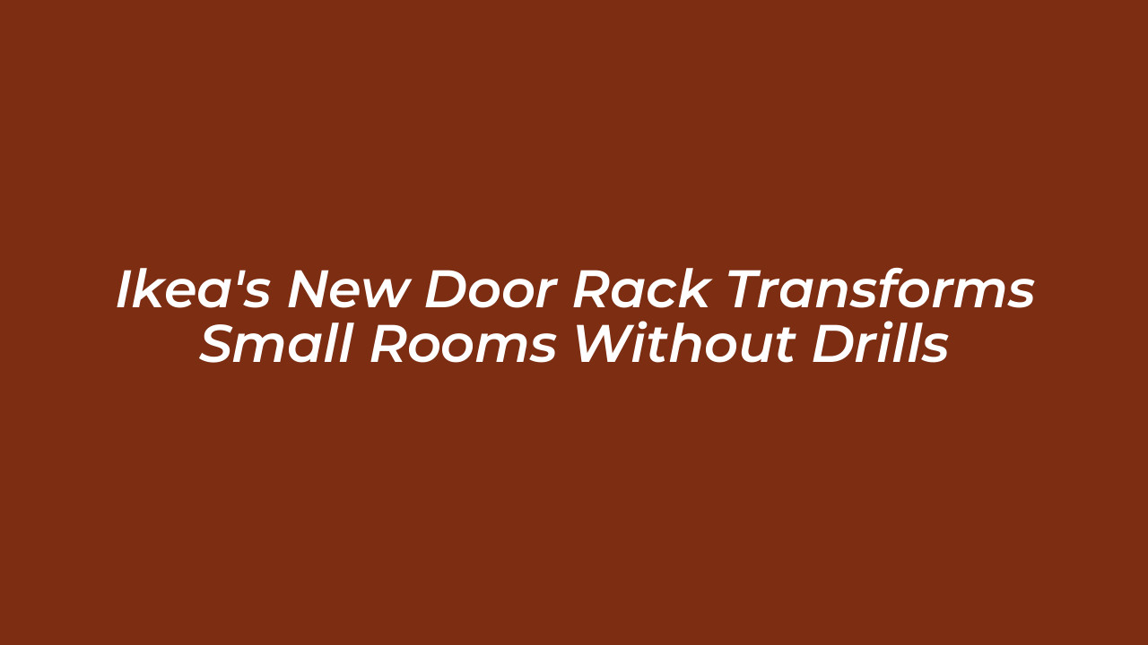 ikeas new door rack transforms small rooms without drills 8UGS