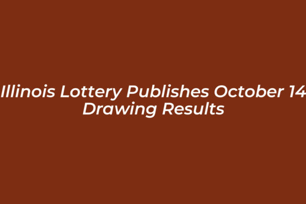 illinois lottery publishes october 14 drawing results UDiH