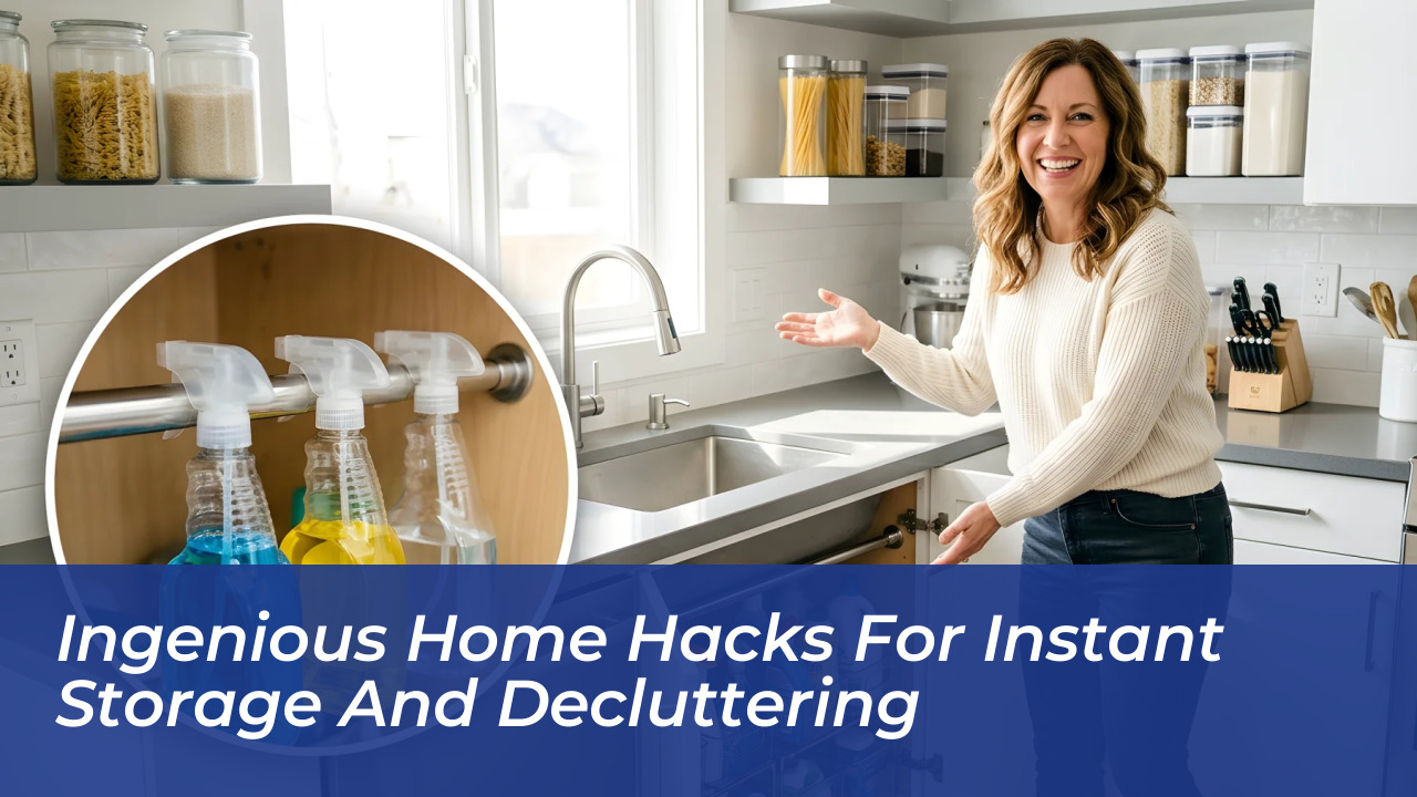 ingenious home hacks for instant storage and decluttering ZlWo