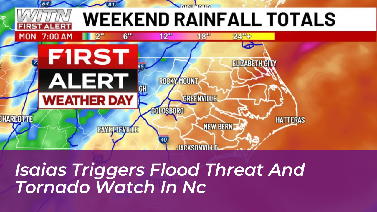 isaias triggers flood threat and tornado watch in nc jfZB
