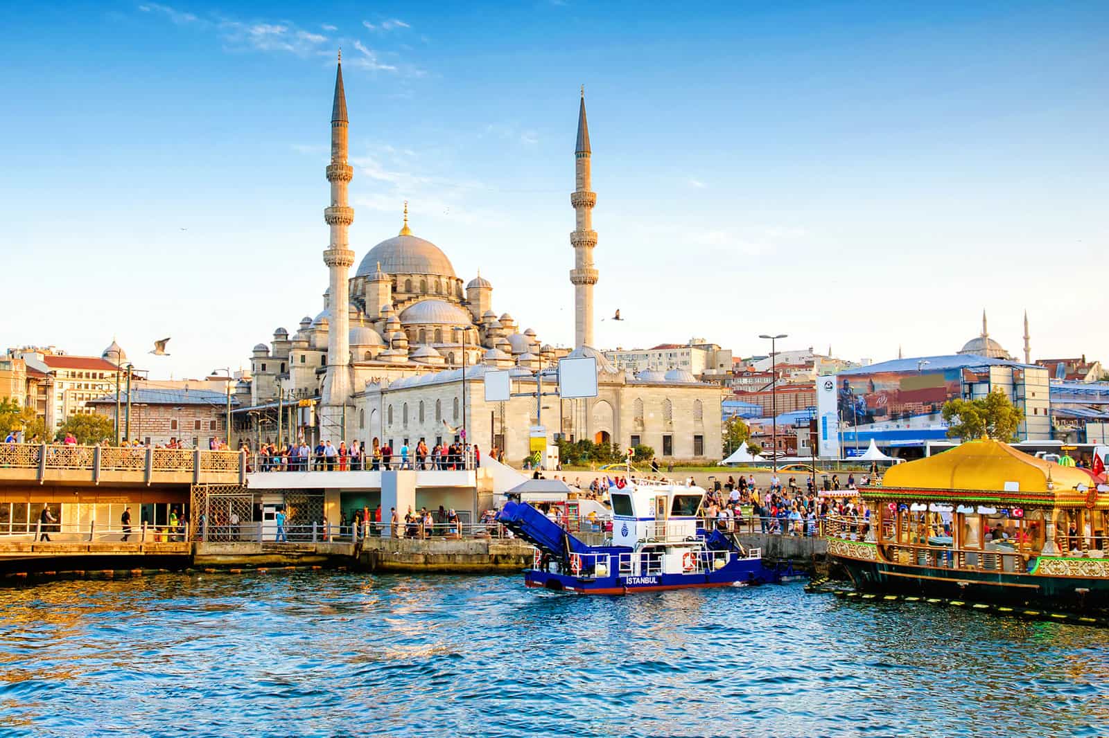 Istanbul Skyline Cloudy Weather Landscape