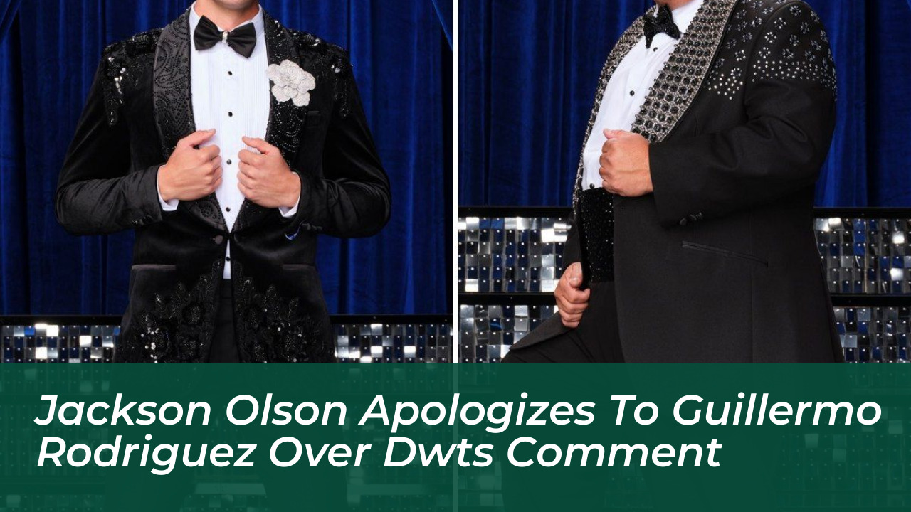 jackson olson apologizes to guillermo rodriguez over dwts comment RdCm