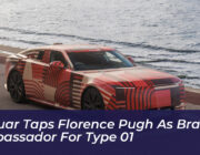 jaguar taps florence pugh as brand ambassador for type 01 dgL2