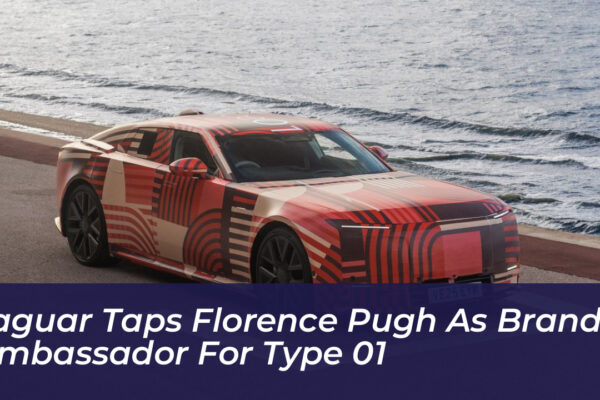jaguar taps florence pugh as brand ambassador for type 01 dgL2