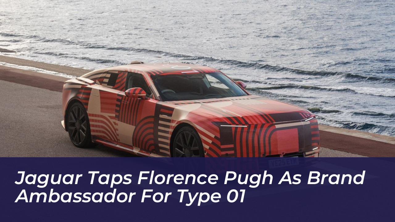 jaguar taps florence pugh as brand ambassador for type 01 dgL2