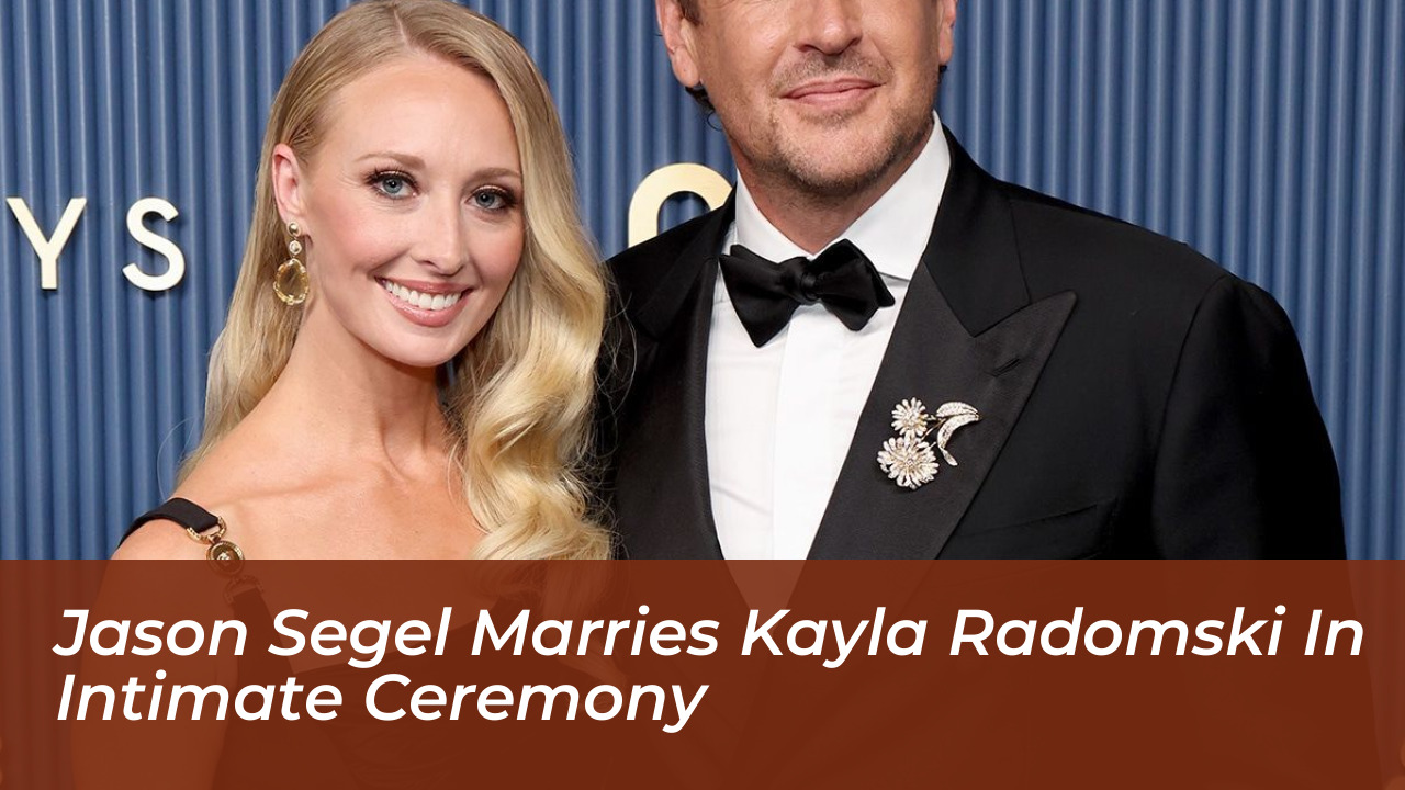 jason segel marries kayla radomski in intimate ceremony cmdu