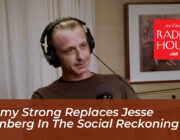 jeremy strong replaces jesse eisenberg in the social reckoning XhTE