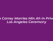 jim carrey marries min ah in private los angeles ceremony QT1V