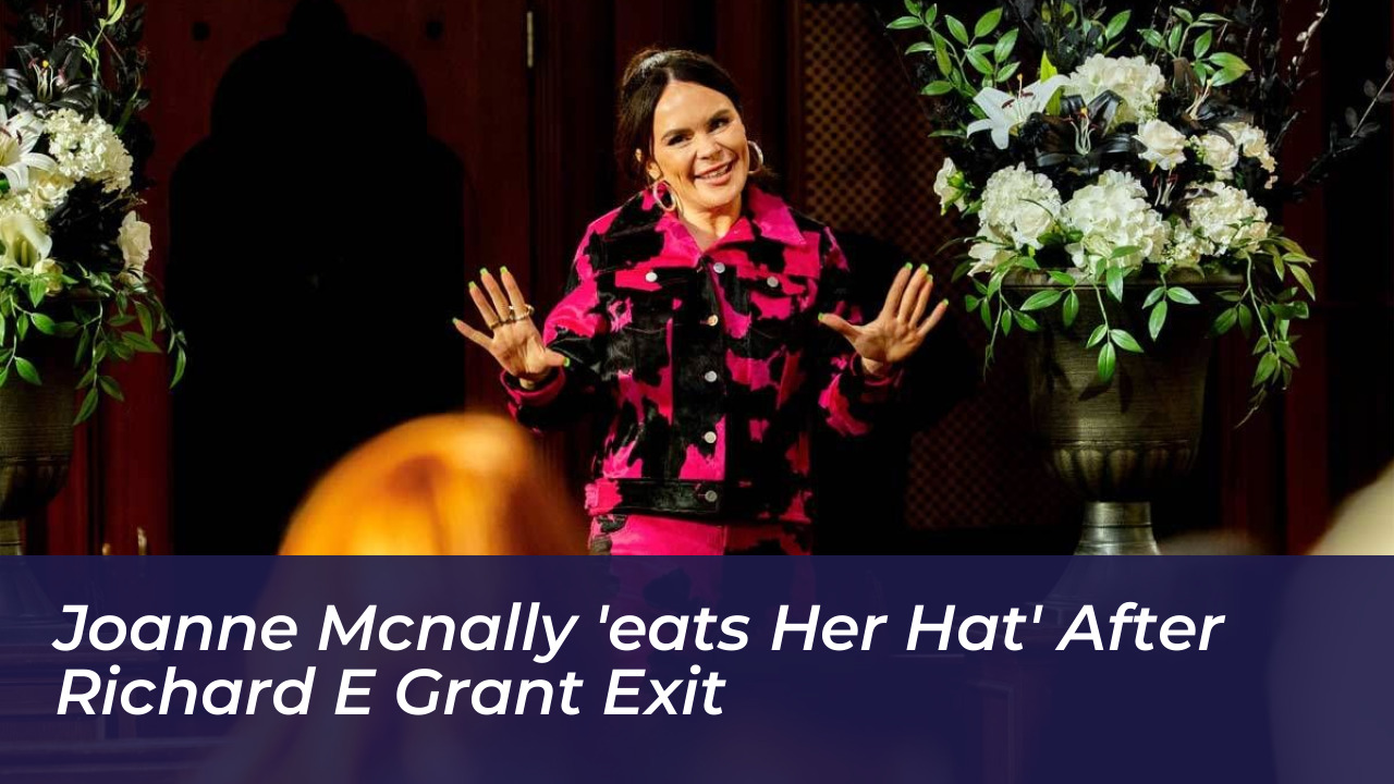 joanne mcnally eats her hat after richard e grant exit rolM