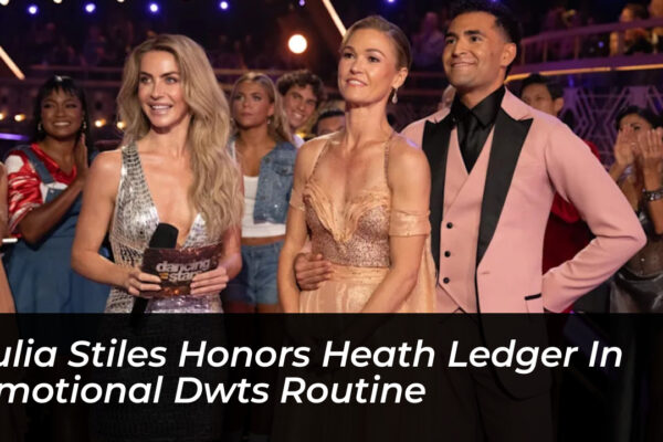 julia stiles honors heath ledger in emotional dwts routine V8wW