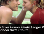 julia stiles honors heath ledger with emotional dwts tribute Srfj