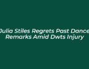 julia stiles regrets past dance remarks amid dwts injury SIcX