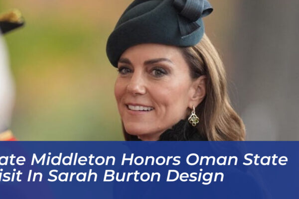 kate middleton honors oman state visit in sarah burton design YlSP