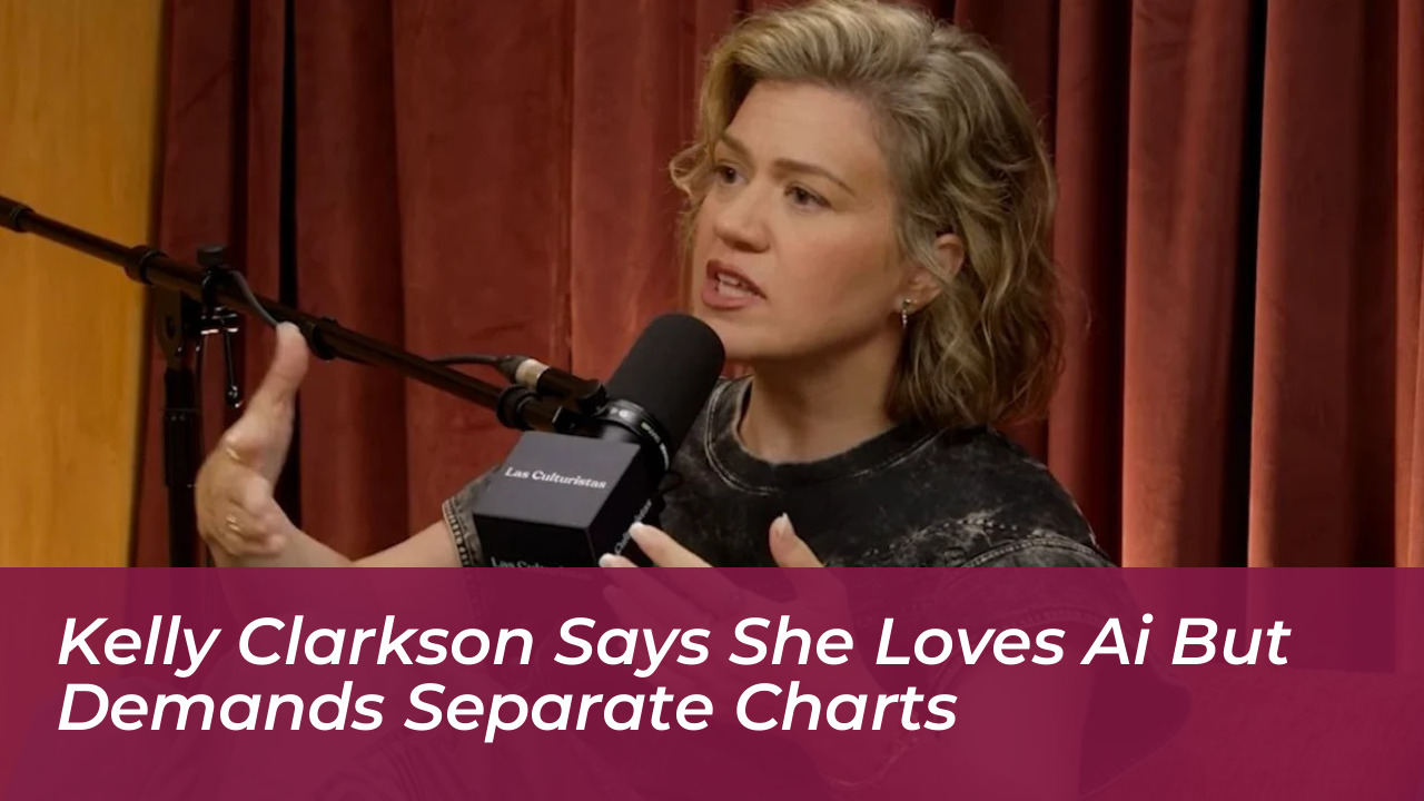 kelly clarkson says she loves ai but demands separate charts BfOe