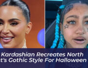 kim kardashian recreates north wests gothic style for halloween UiVj