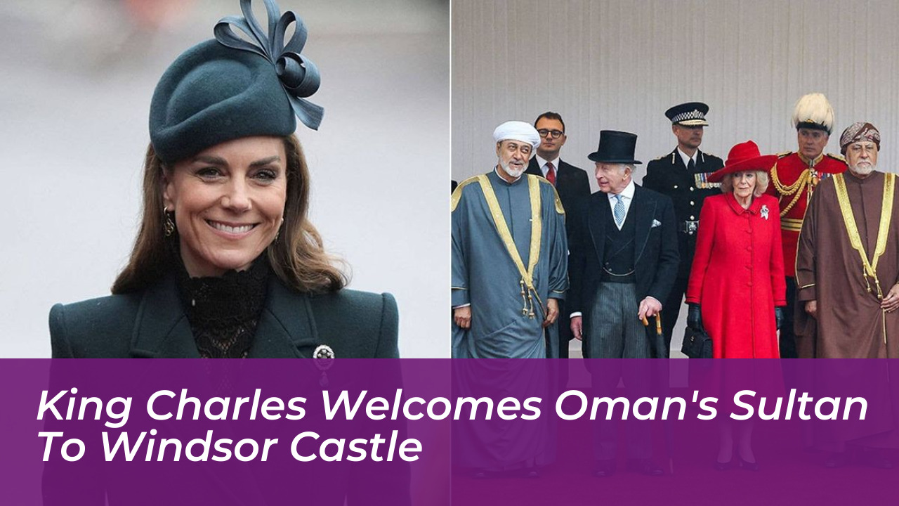 king charles welcomes omans sultan to windsor castle PAod