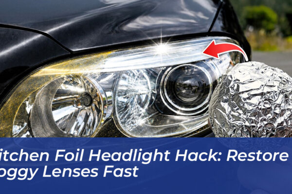 kitchen foil headlight hack restore foggy lenses fast 9mTJ
